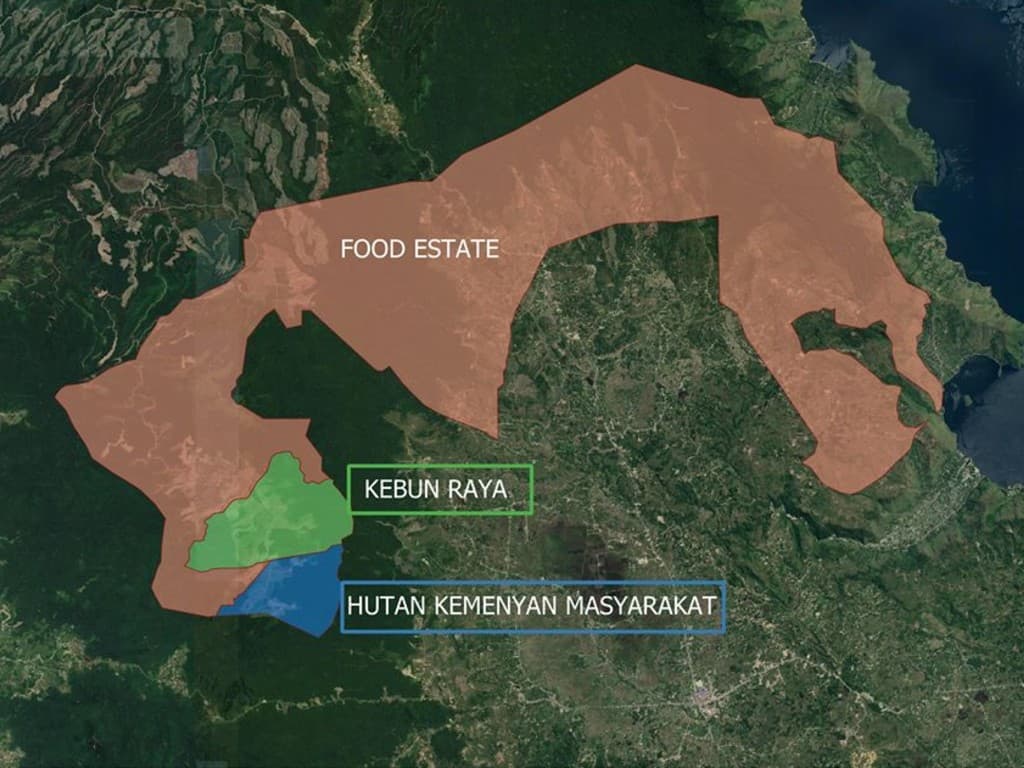 Pemetaan tematik batas kawasan hutan