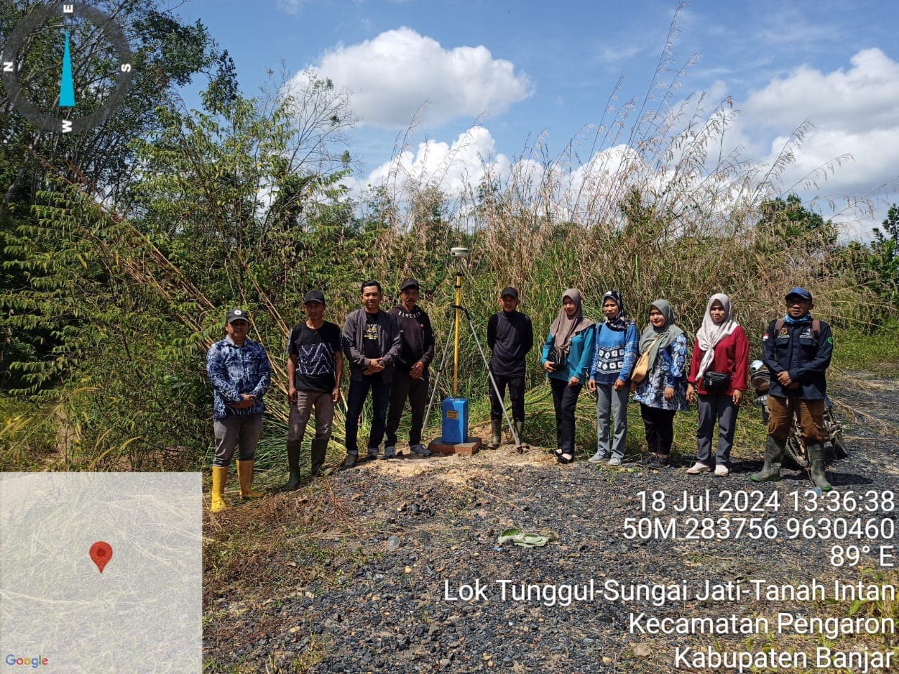 Pemasangan Pilar Batas Desa di Lok Tunggul Berlangsung Sukses