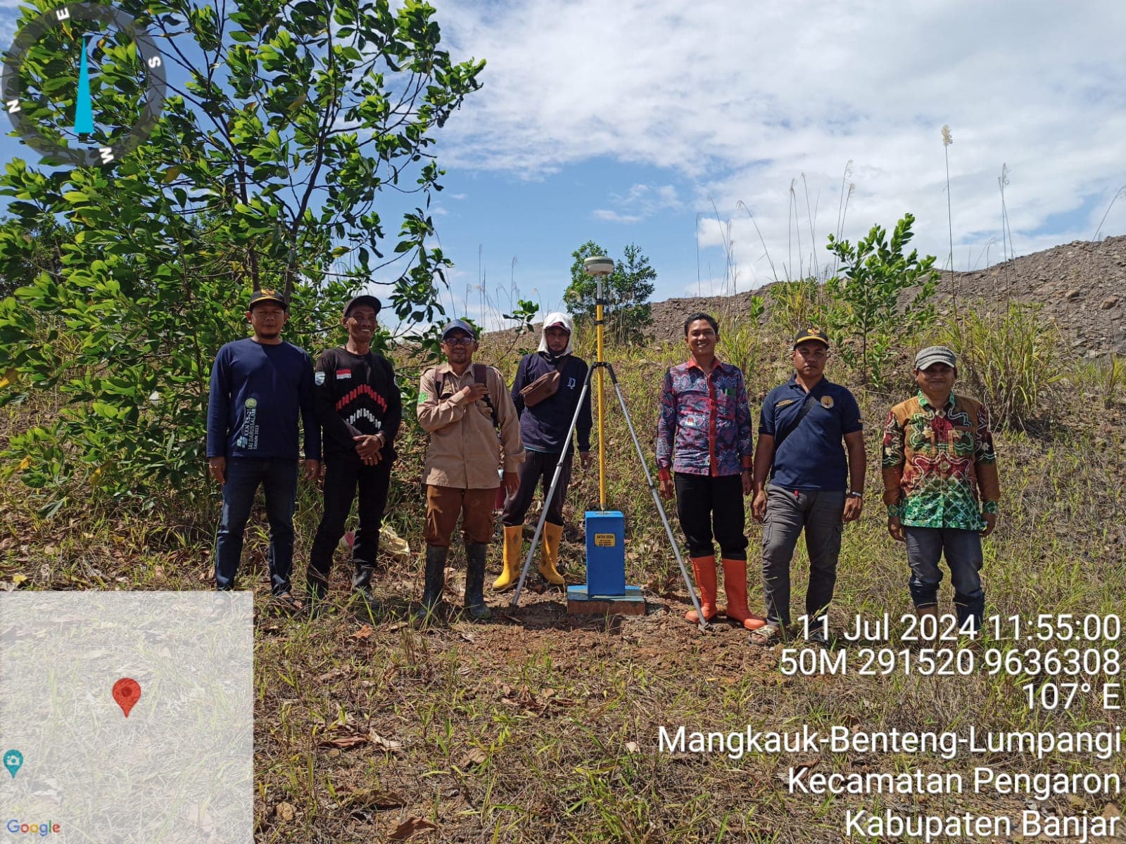 PT Aglonema Delta Yogyakarta Sukses Melakukan  Pemasangan Pilar Batas Desa di Mangkauk