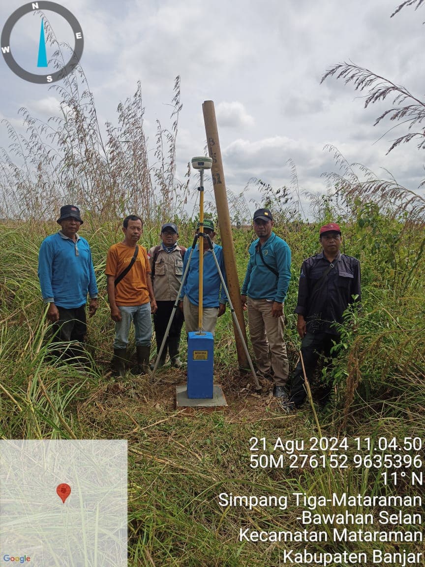 PT Aglonema Delta: Pemasangan Pilar Batas Desa di Simpang Tiga Mataraman