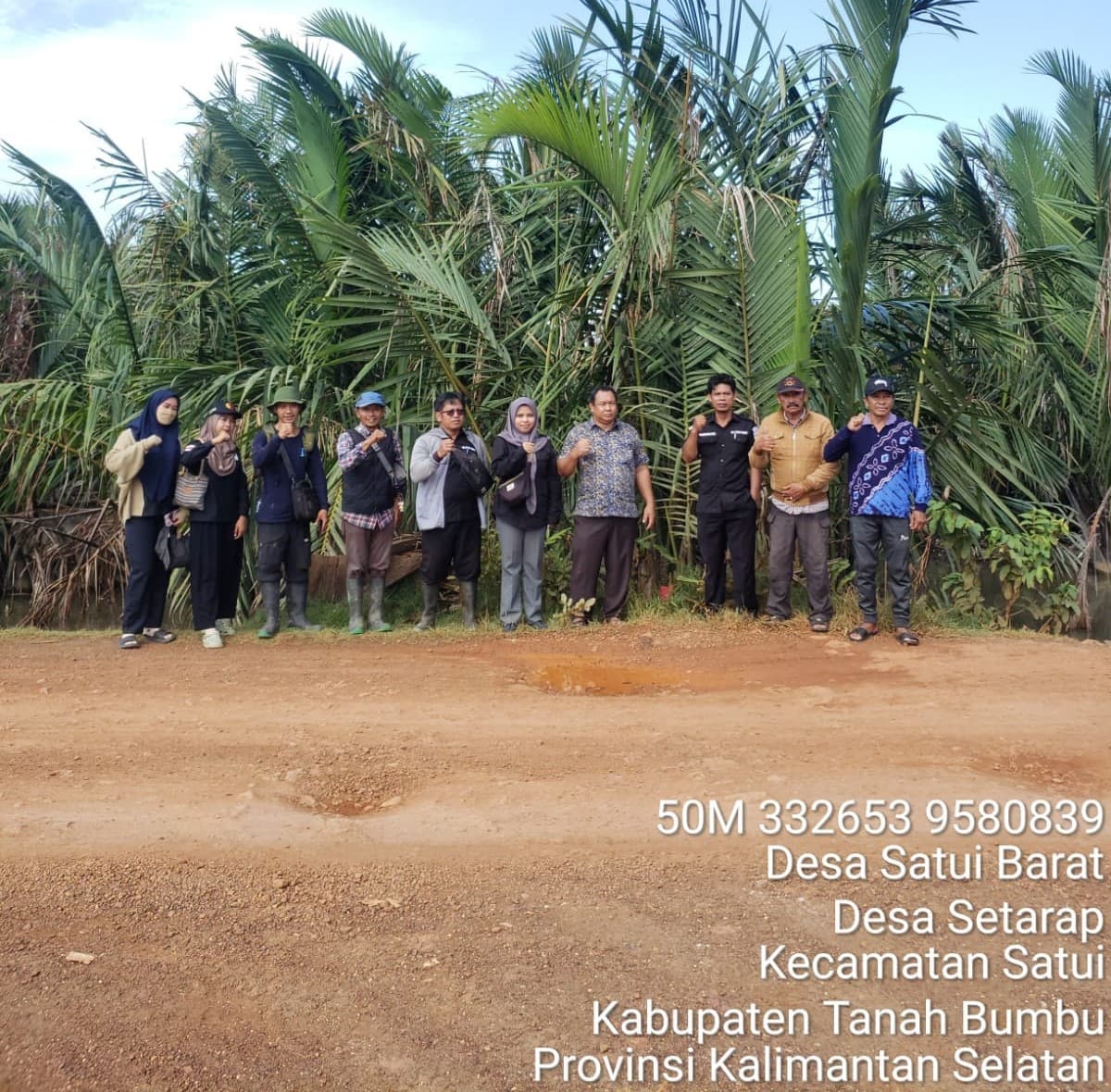 Pelacakan Batas Desa di Satui Barat Sukses Dilaksanakan oleh PT Aglonema Delta Yogyakarta