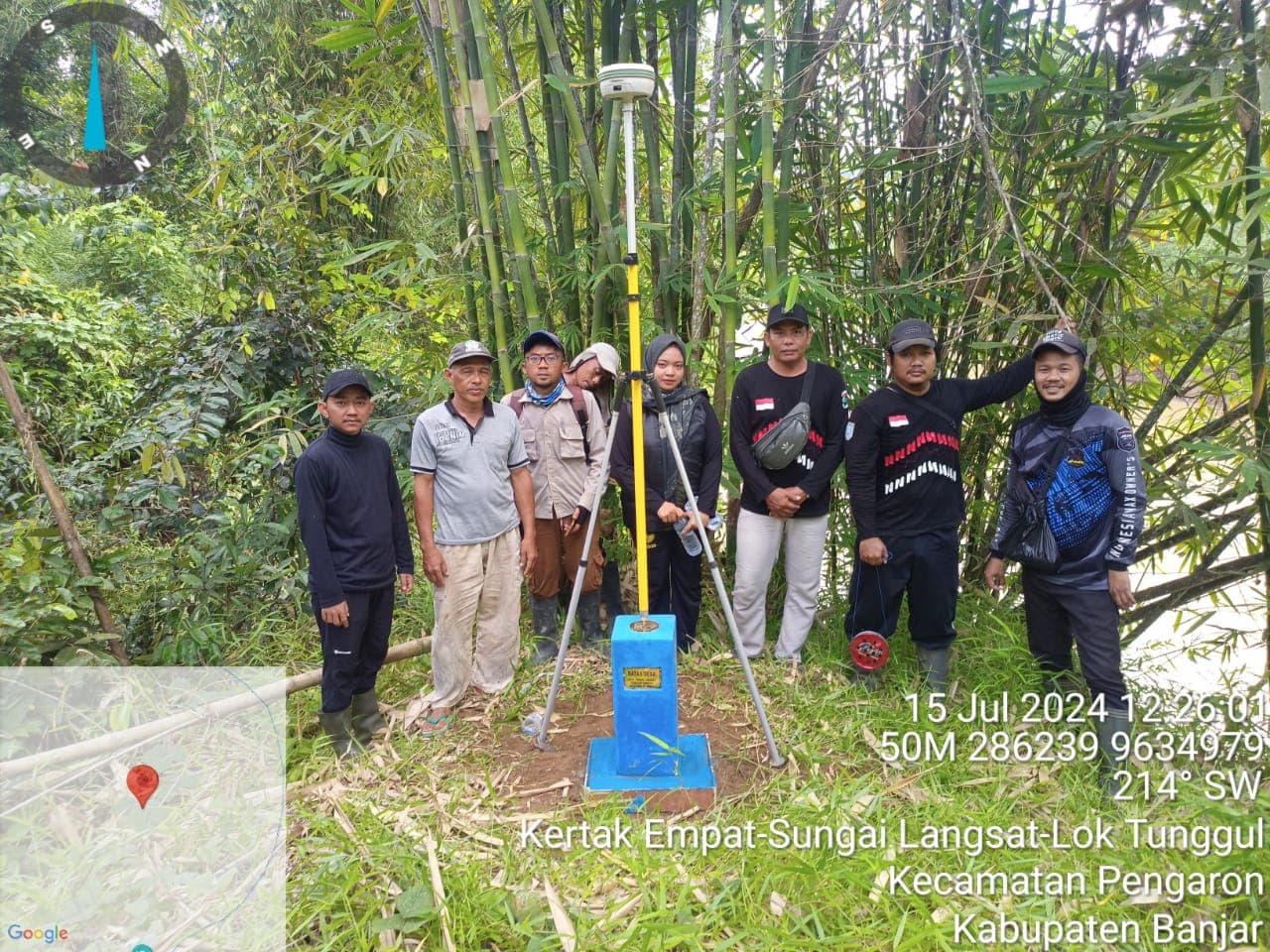 Pemasangan Pilar Batas Desa di Kertak Empat, Sungai Langsat, dan Lok Tunggul Sukses Digelar