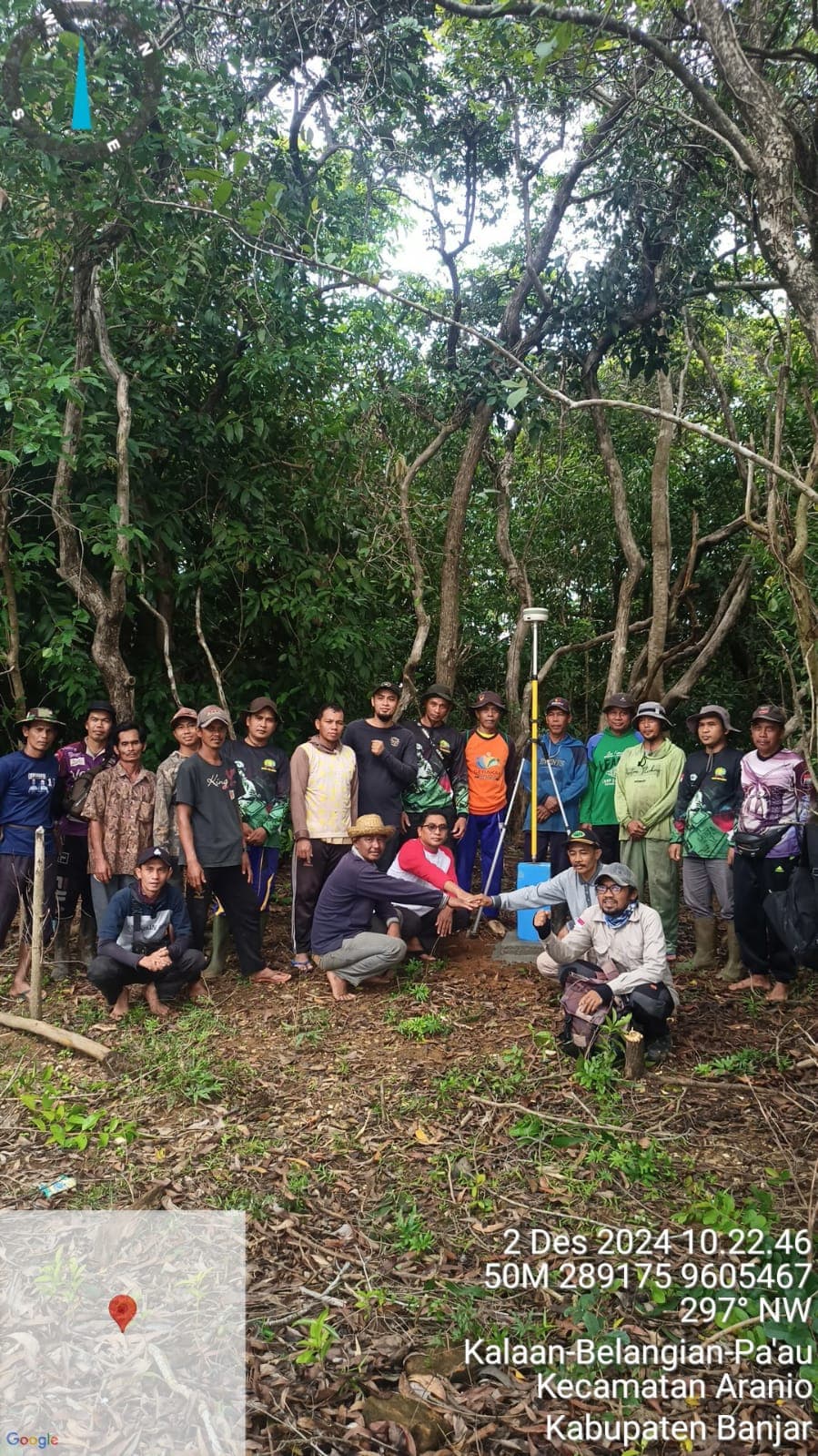 PT Aglonema Delta Sukseskan Pemasangan Pilar Batas Desa di Kabupaten Banjar