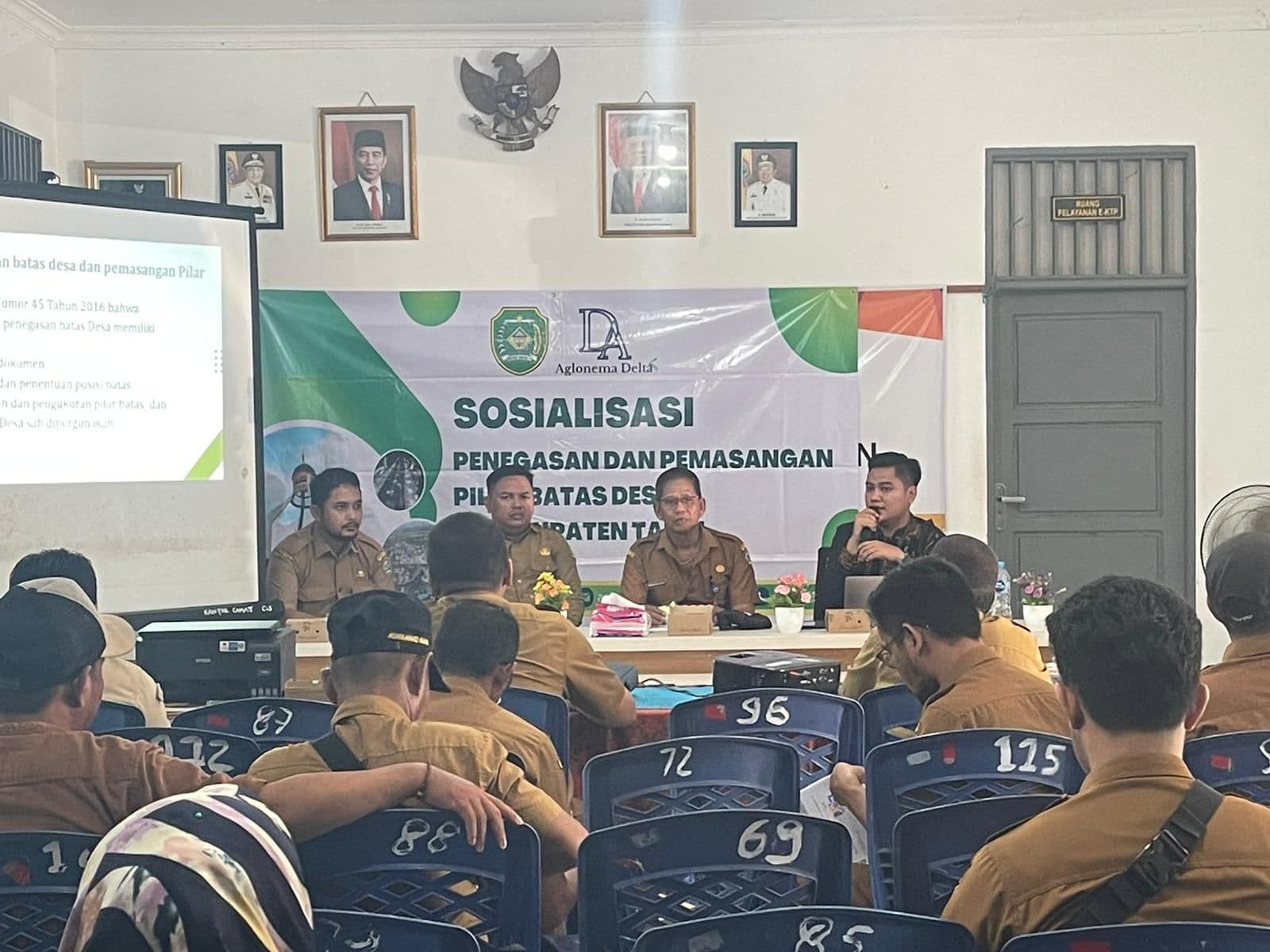 Aglonema Delta Sukses gelar Sosialisasi Penegasan dan Pemasangan Pilar Batas di Tapin